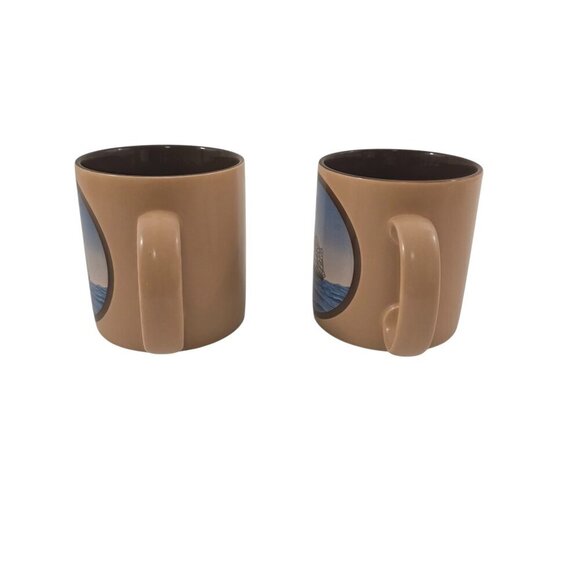 Vintage Russ Berrie & Co 12 Oz Ceramic Sailboat 8354 Cups Mugs – Set of 2 - Picture 9 of 16